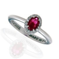 Ring Armonie Gioielli Woman in White Gold Rubino 0.60 Ct AN2638R - AN2638R
